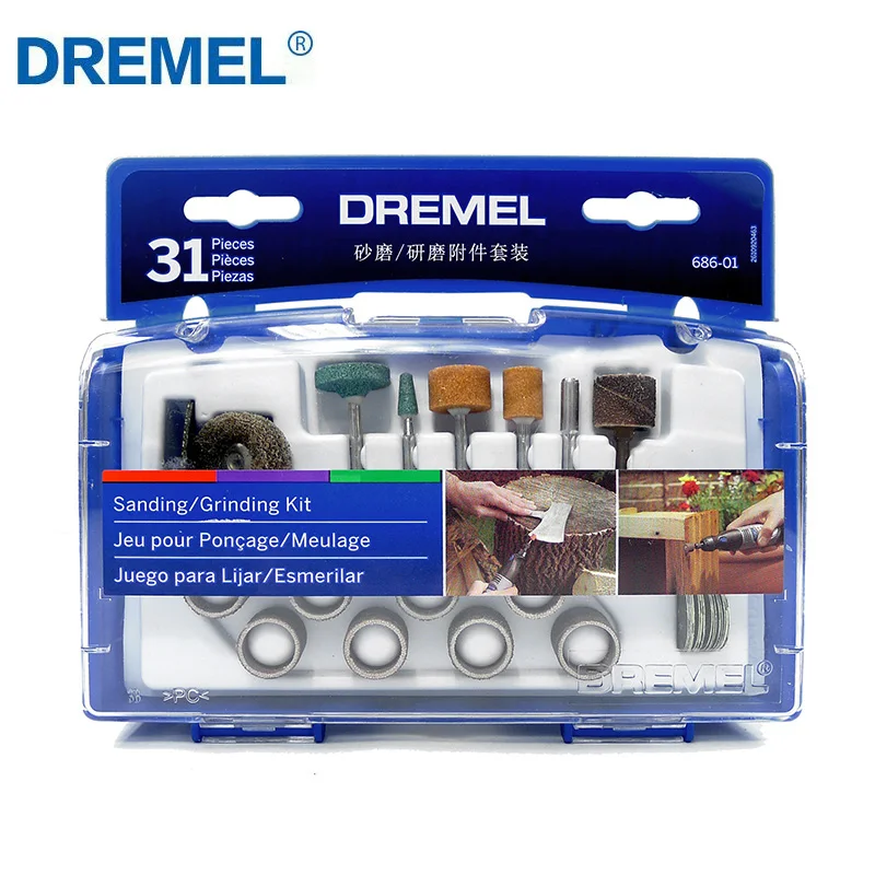 Dremel 청소 연마 키트 조각 조각 로타리 도구 액세서리 단단한 강철 모듬 세트 목재 금속 유리에 적합