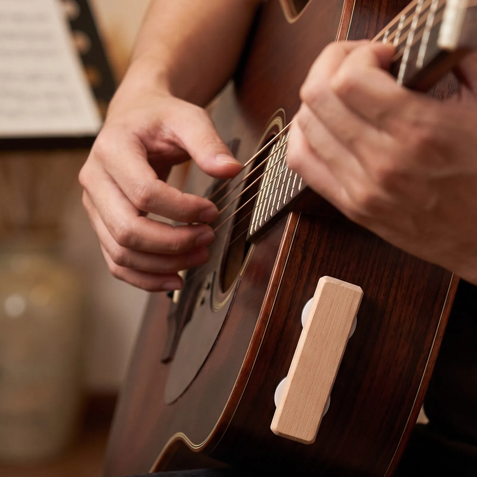 Fingerstyle Guitar Acoustic Tapping Player Accessory Beat Practice Tool Musician Rhythm