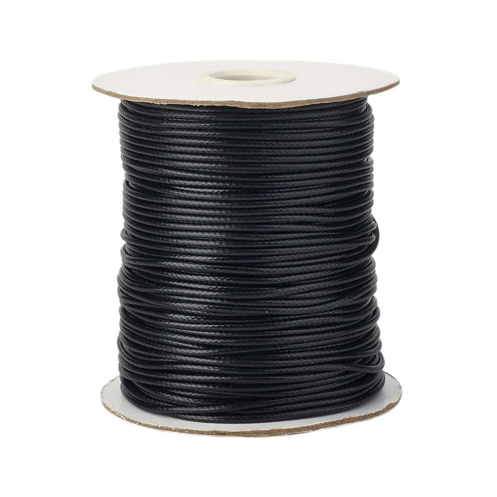 

1 Roll Korean Waxed Polyester Cord Black 0.5mm 1mm 1.5mm 2mm 3mm Jewelry Findings for DIY Bracelets Necklaces Multi-Colors