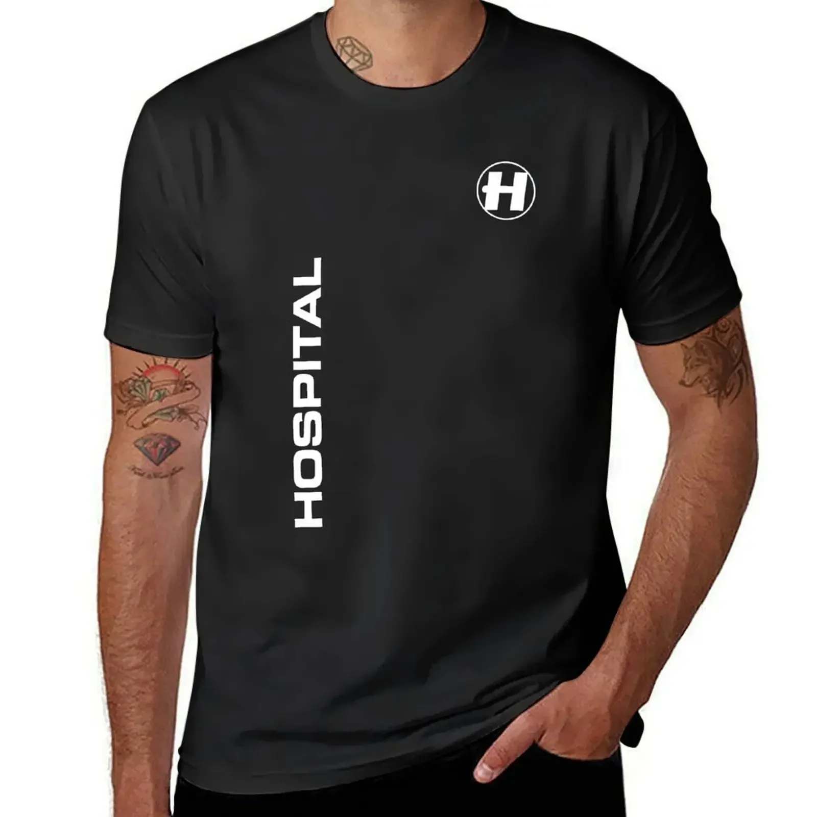 

Hospital Records Merch Hospital Records T-Shirt Blouse oversized blue archive summer top big and tall t shirts for men