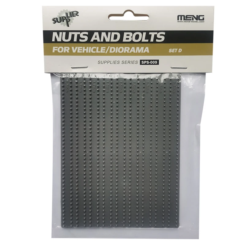 Meng Model Military Model SPS-009 SET D NUTS AND BOLTS FOR VEHICLE/DIORAMA