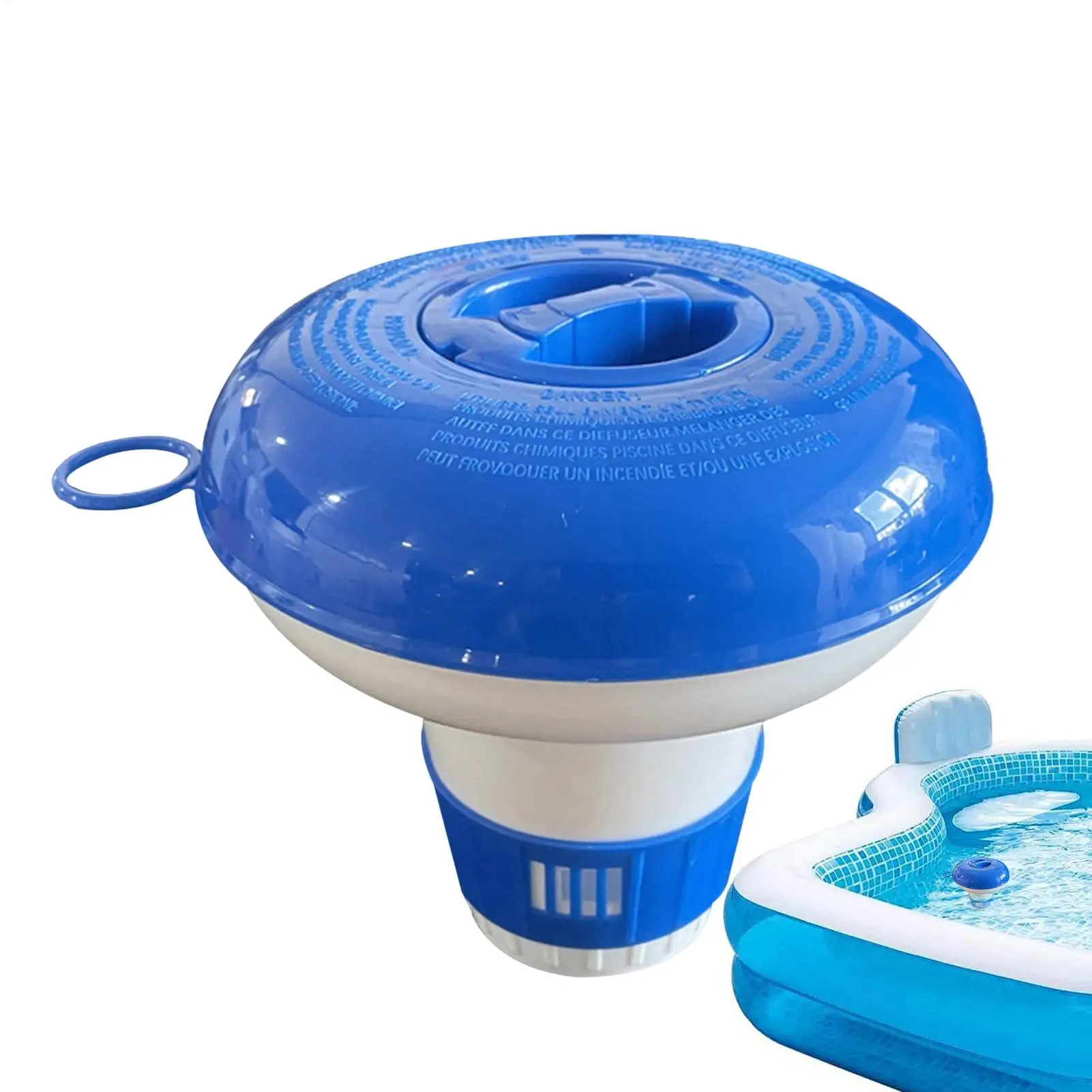 Pool Floater for Chlorine Tablets Cleaning Tablets Pool Floating Dispenser Large Capacity Floating Pool Chlorinator Chlorine