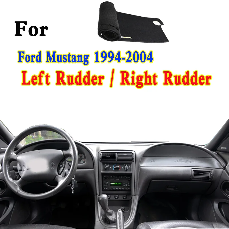 For 1994-2004 Ford Mustang GT Car Dashboard Mat Accsesories Anti-reflective Anti-slip Anti-dirty Pad Instrument Panel Cover