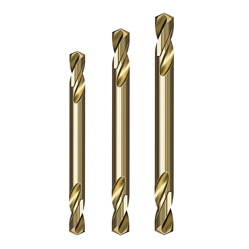 

HSS Double-headed Twist Auger Drill Bit Set Double Ended Drill Bits For Metal Stainless Steel Iron Wood Drilling Power Tool