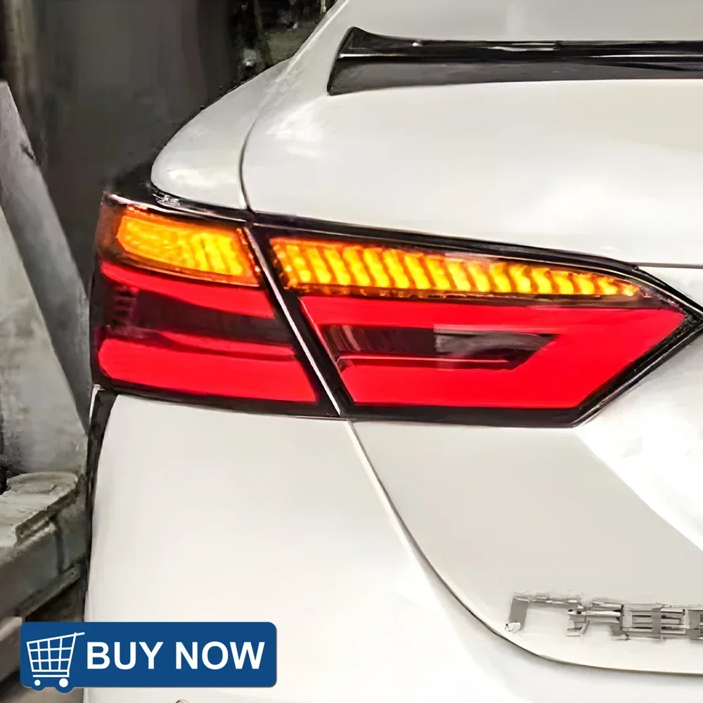 

Авто задние фонари для Toyota Camry 8th 2018-2023, автомобильные задние фонари в сборе, модифицированный светодиодный динамический сигнал, тормозной поворот, аксессуары