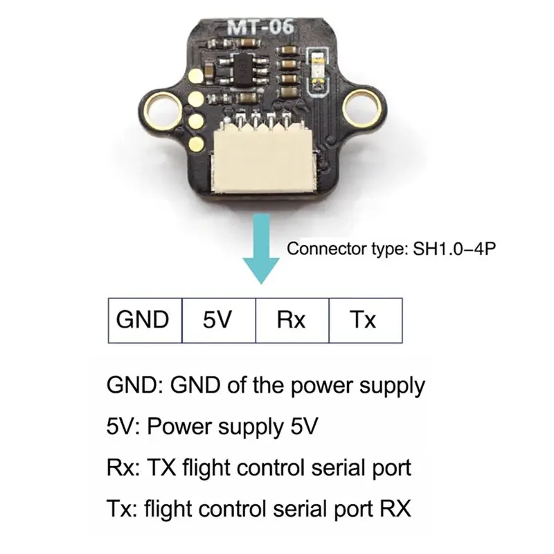 【A08I】MT-06 Laser Ranging Module Anti Strong Light Unmanned Auxiliary Sensor Obstacle Avoidance Auxiliary Sensor