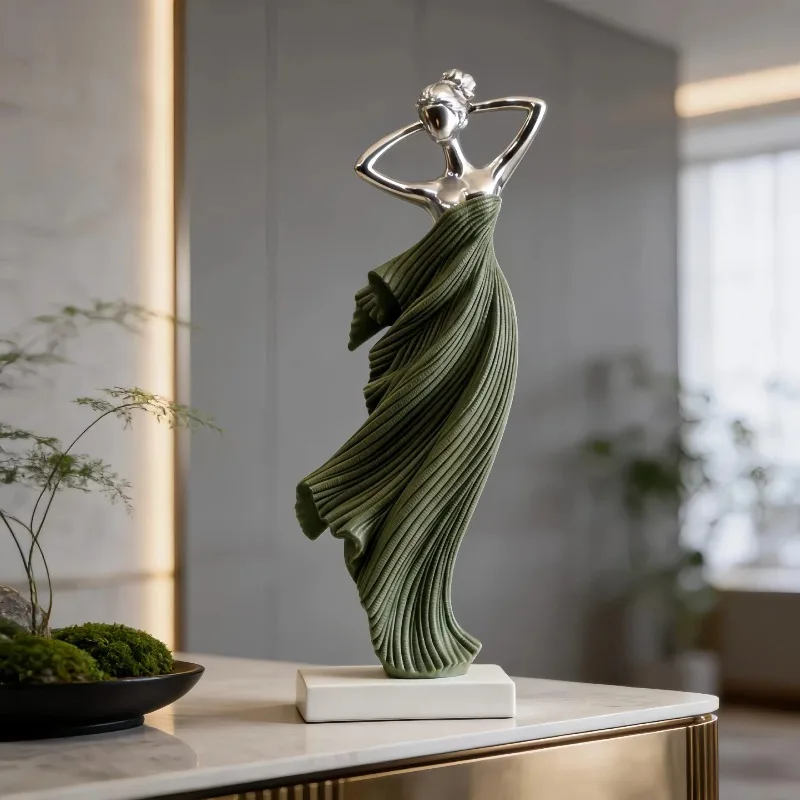 Minimalist Art Abstract Ornaments High-end Sense Niche French Living Room TV Cabinet Light Luxury Decorations