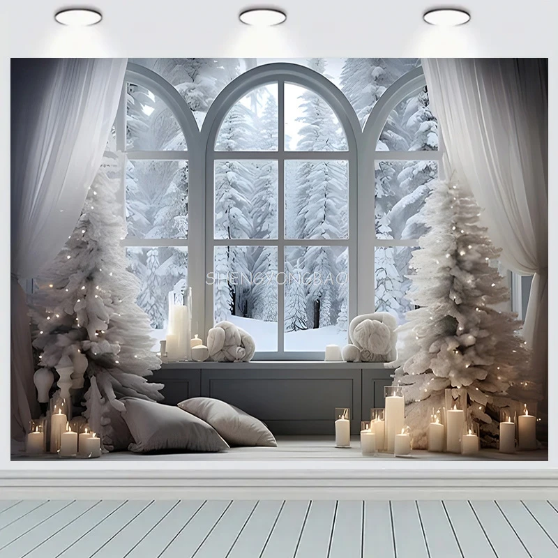 Merry Christmas Day Gift Photography Backdrops Props Indoor Decoration Winter Wonderful Xmas Eve New Year Background RD-07