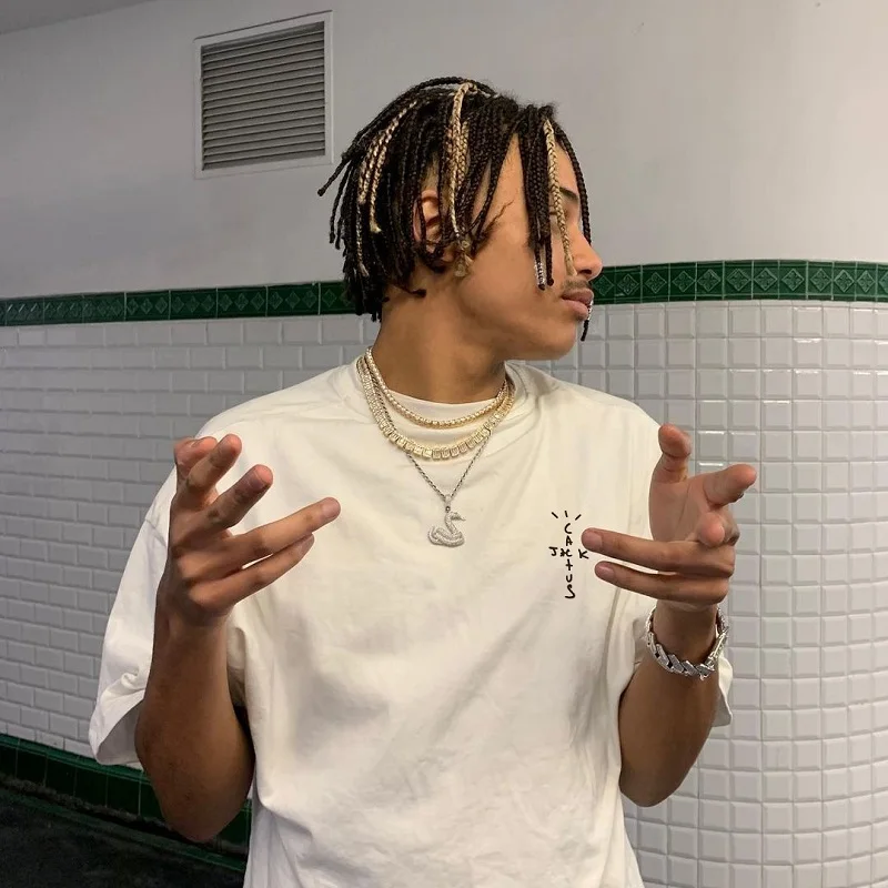 2025 T-shirt in cotone JACK petto lettera logo stampa semplice tinta unita manica corta unisex abbigliamento da uomo abbigliamento da donna