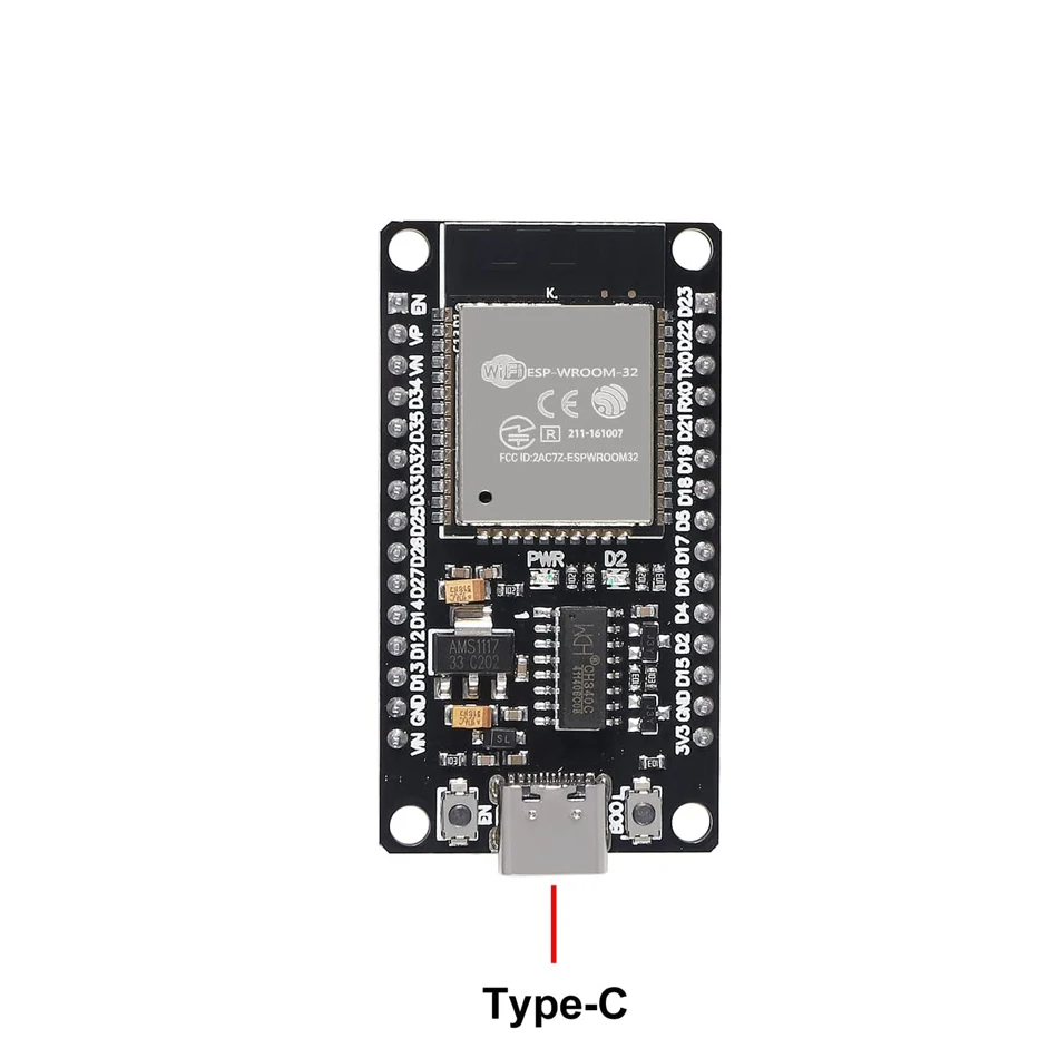 ESP-WROOM-32 ESP32 ESP-32S Type-C USB CH340C WiFi + Bluetooth Low Power Dual Core ESP32-DevKitC-32 Expansion Board for Arduino