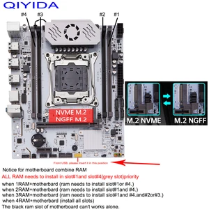 مجموعة مجموعة اللوحة الأم QIYIDA-X99 ، LGA 2011-3 ، Xeon E5 ، 2670 ، معالج وحدة المعالجة المركزية V3 ، 16G ، REG ، ECC ، DDR4 ، RAM ، M.2 ، SATA 3.0 ، USB 3.0 أفضل 8 لوحات أم X99 DDR5 مبيعا - No8