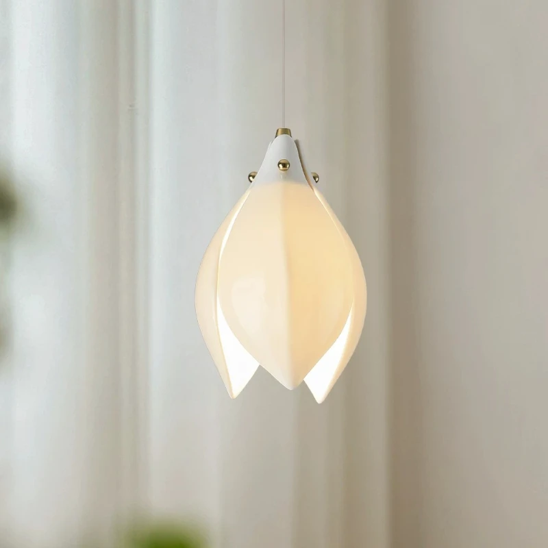 

Bedroom Bedside Ceramic Magnolia Chandeliers Dining Room Island Stairs Art Petal Light Living Room Study Decorative Hanging Lamp