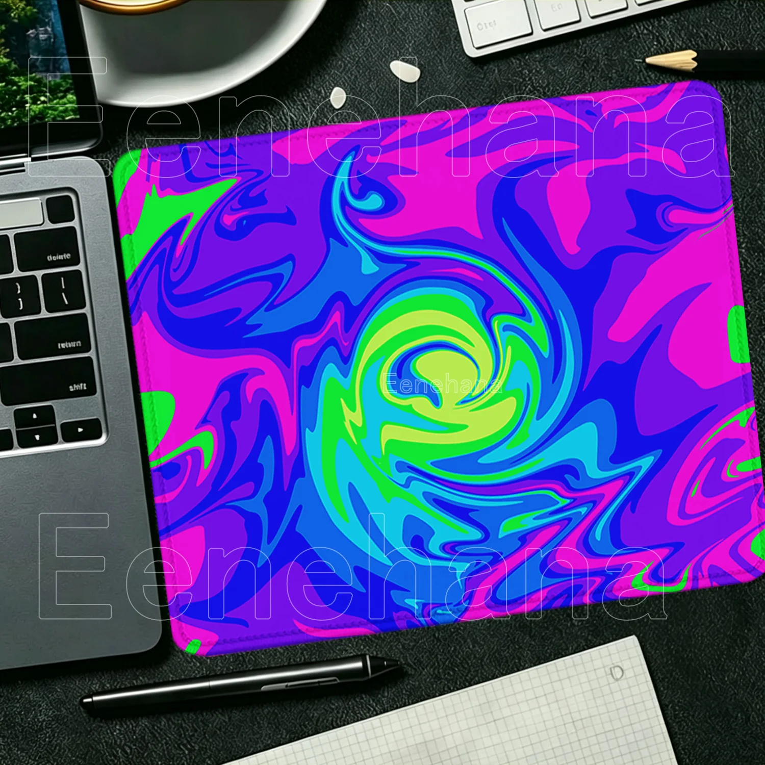 Vortex Fluid Strata Liquid Mouse Pad Small Size Square E-sports Office Gaming Rubber Antislip Base Mousepad HD Printing Desk Mat