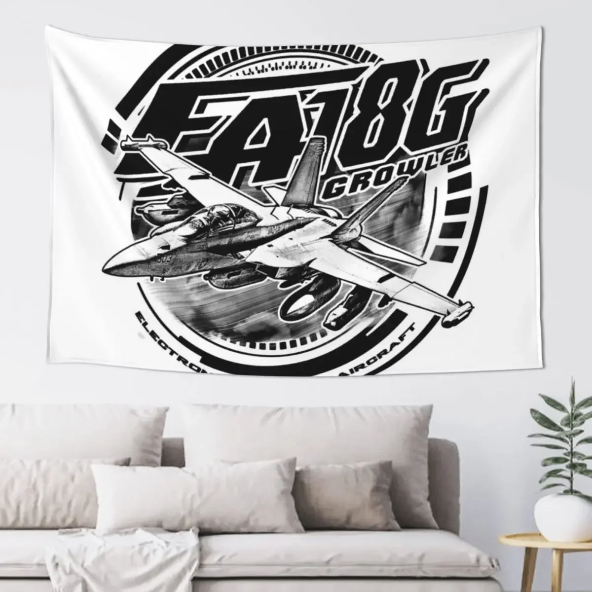 EA-18G Growler Tapestry Room Decorator Outdoor Decoration Decoration Aesthetic Bathroom Decor Tapestry