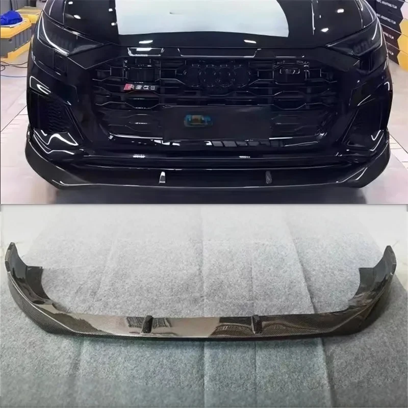 

High Quality Real Carbon Fiber Front Bumper Lip Spoiler Kit For Q8 RSQ8 2019-2023