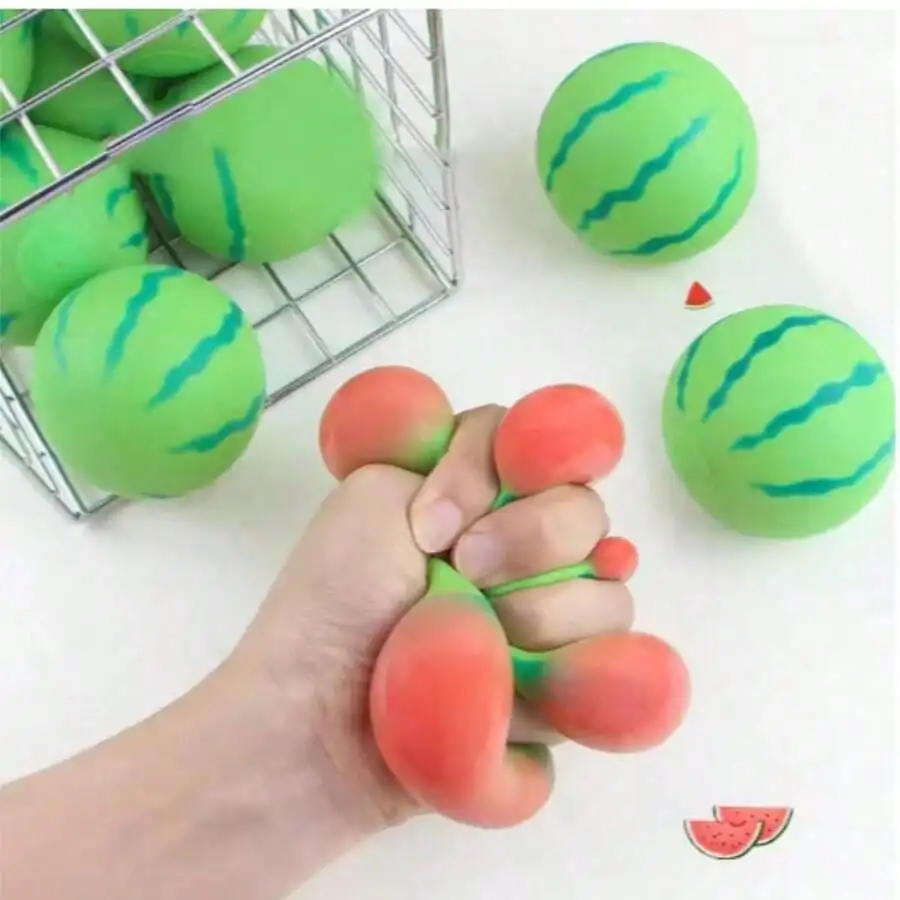 

Random Color Changing Watermelon Squeeze Toy Soft Slow Rebound Stress Relief Vent Toy