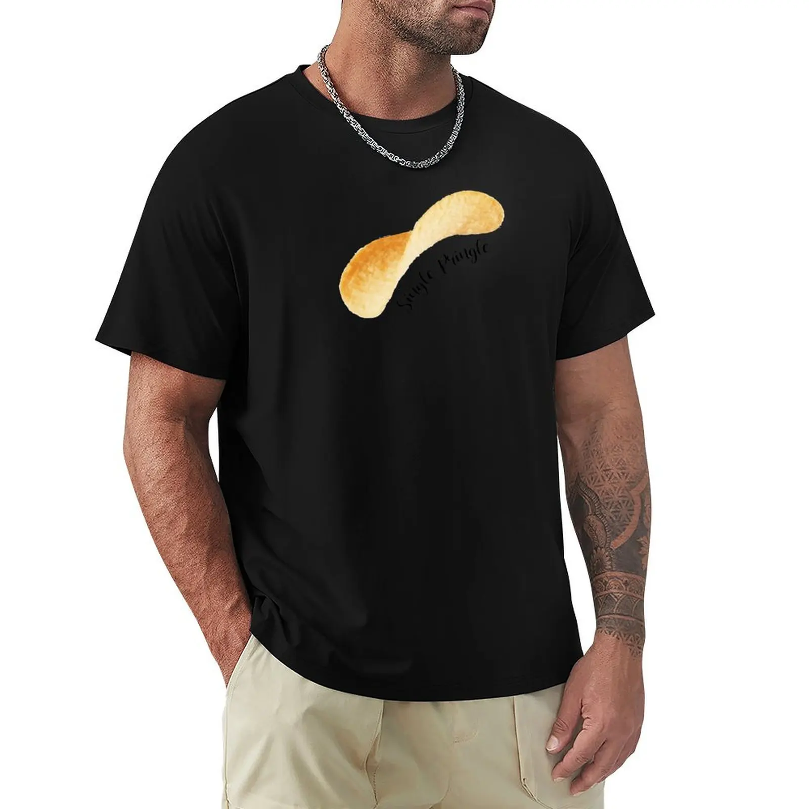 

Single Pringle T-Shirt kawaii clothes heavyweights men clothes