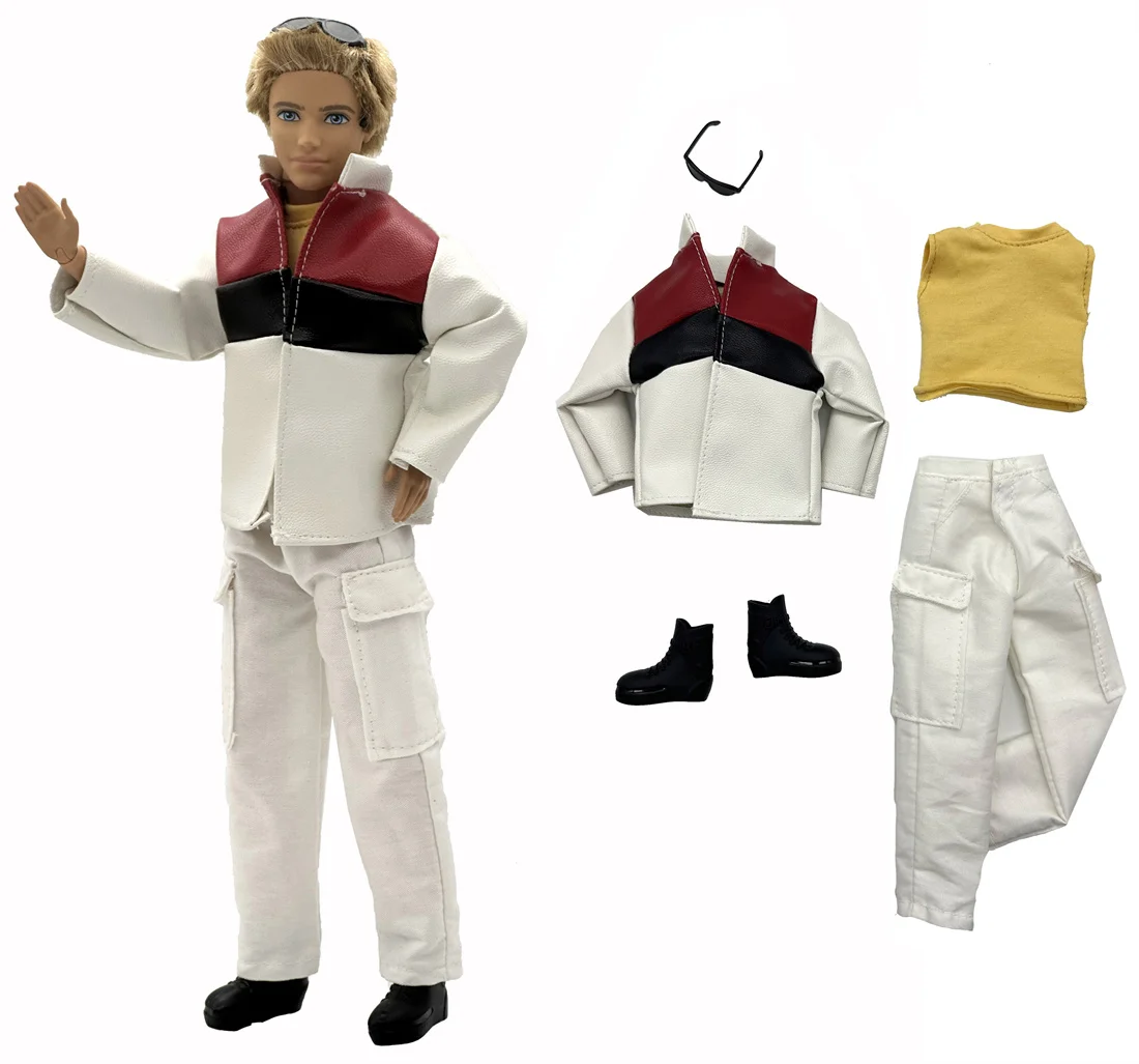 1 Set Ken Cloth Handmade Handsome Doll Accessories Casual Wear Suit for 30cm Ken Doll Kids Gift