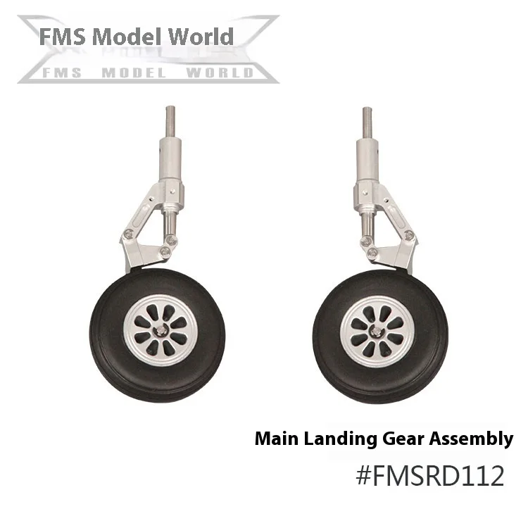 Fms 80mm aigle rouge accessoires d'origine Fuselage aile principale queue horizontale jeu de pneus train d'atterrissage bielle autocollants vis