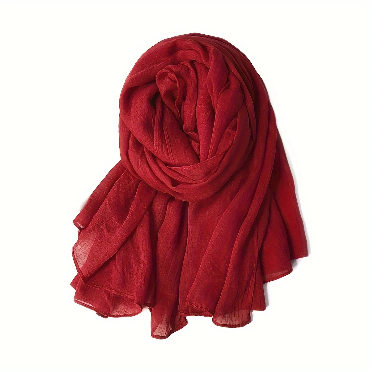 وشاح بلون موحد على طراز Bohème، خفيف الوزن ومسامي ومقاوم للرياح على الشاطئ والصحراء أثناء السفر، عباءة للحماية من الشمس #5