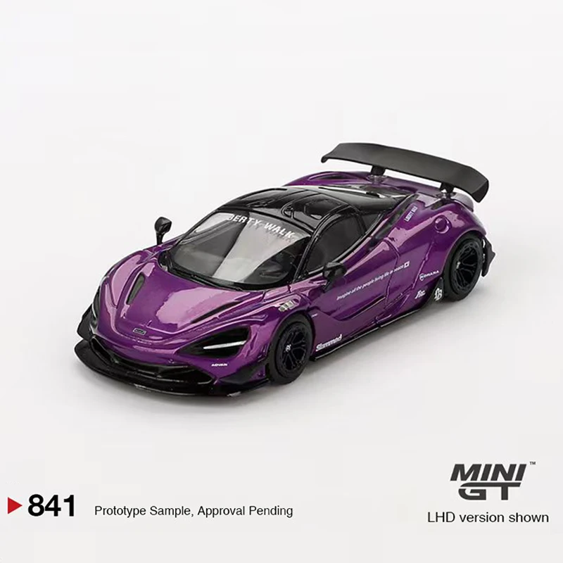 

Предпродажа 1:64 MINIGT LBWK MCL 720S Purple 841, литая под давлением модель диорамы, коллекция игрушек