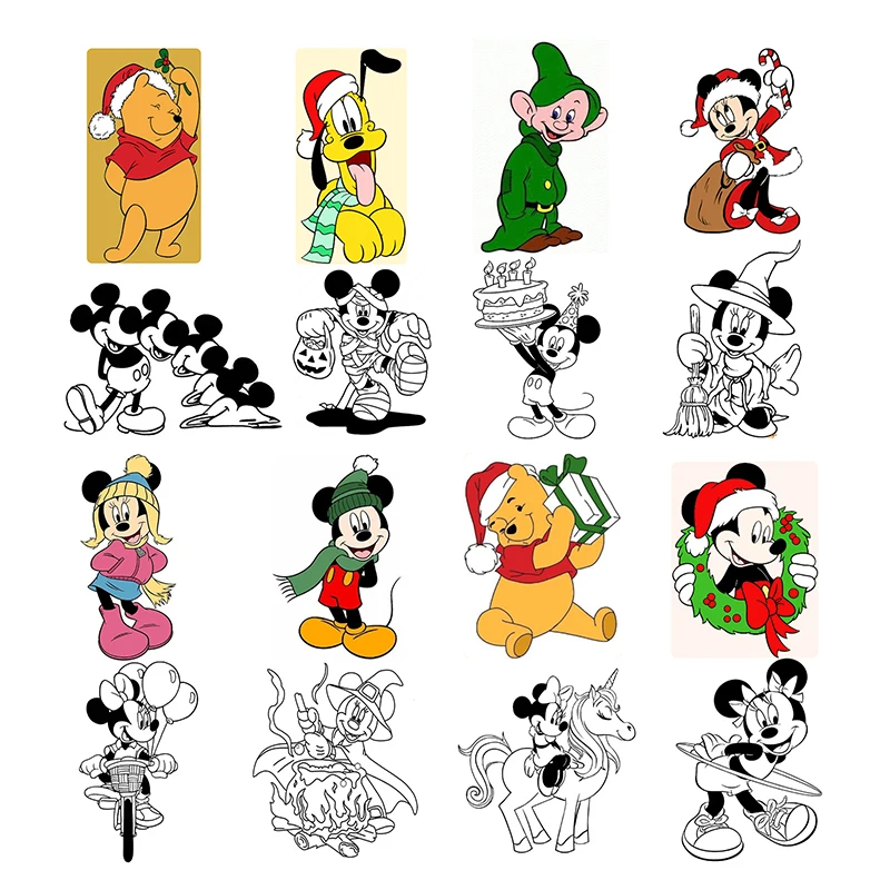 Disney Metal Cutting Die is Suitable For Christmas DIY Photo Album Scrapbook 3D Greeting Card Decoration Mickey Dwarf 2023 New