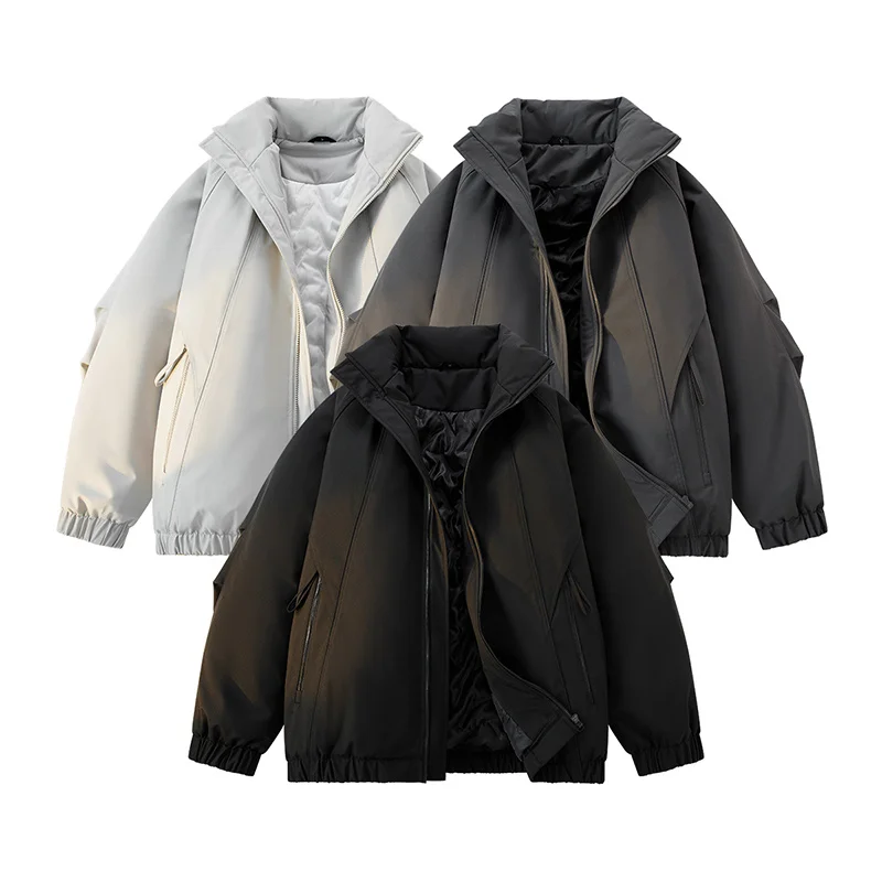 

Winter Warm Jacket Couple Casual Outdoor Waterproof Cotton Padded Coat Ski Suit Outdoor Mens High Quality Warm Windproof Parka