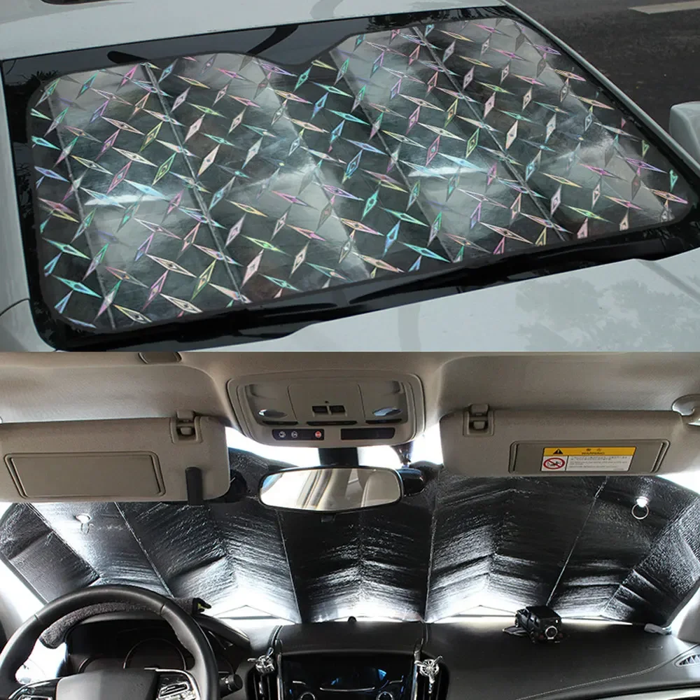 

Car Windshield Sun Shade Covers Visors Auto Front Window Sunscreen UV Protection Heat Insulation Parasol Accessories Curtain