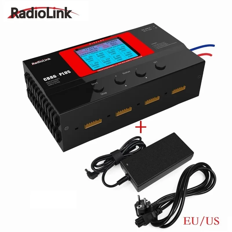 

Radiolink CB86 Plus 8S LiPo Balance Charger For 2-6S RC Battery Charger for Drone Car Boat Battery 8 Ports Professional Charging