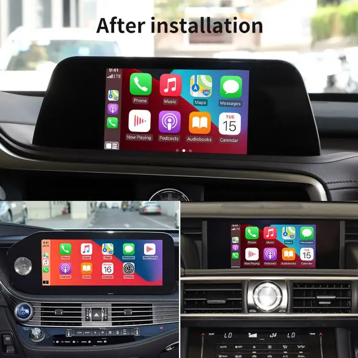 Wireless CarPlay Android Auto for Lexus RX NX UX LX CT GS ES LS RC Multimedia Retrofit Module MMI Box Video Interface Decoder