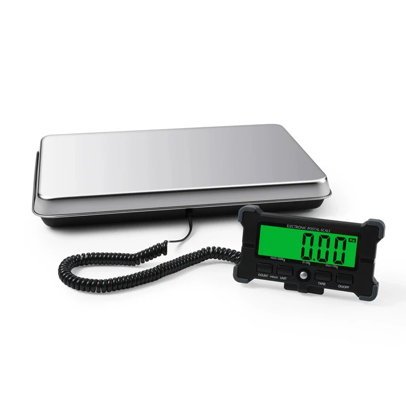 Portable Postal Scale Large Capacity 120kg/200kg Precision Shipping Scale Kg/Lb/Oz Stainless Steel Electronic Weighing Scale