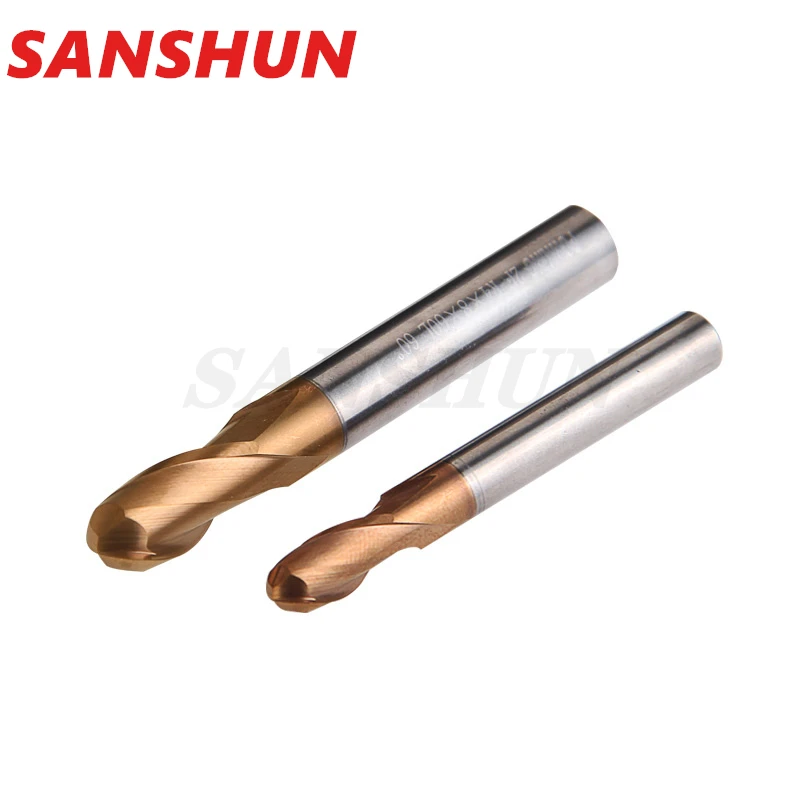 Imagem -04 - Fresa de Liga de Revestimento de Tungstênio Ferramenta de Aço Cnc Maching Hrc55 Lengthenball Nariz Fresas Topo Fresa Fresa Fresa Fresa Endmill