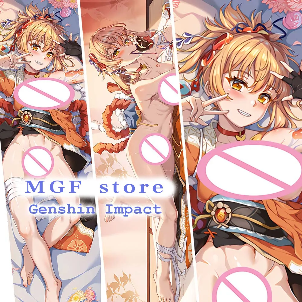 

Anime Pillowcase Game Sexy Girl Double-Sided Body Pillows Otaku Gift Cushion Cover Naganohara Yoimiya Dakimakura