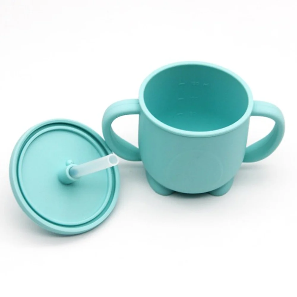 Baby Feeding Cups Baby Learning Baby Drinkware Silicone Sippy Cups for Toddlers & Kids with Silicone Sippy Leakproof Cup