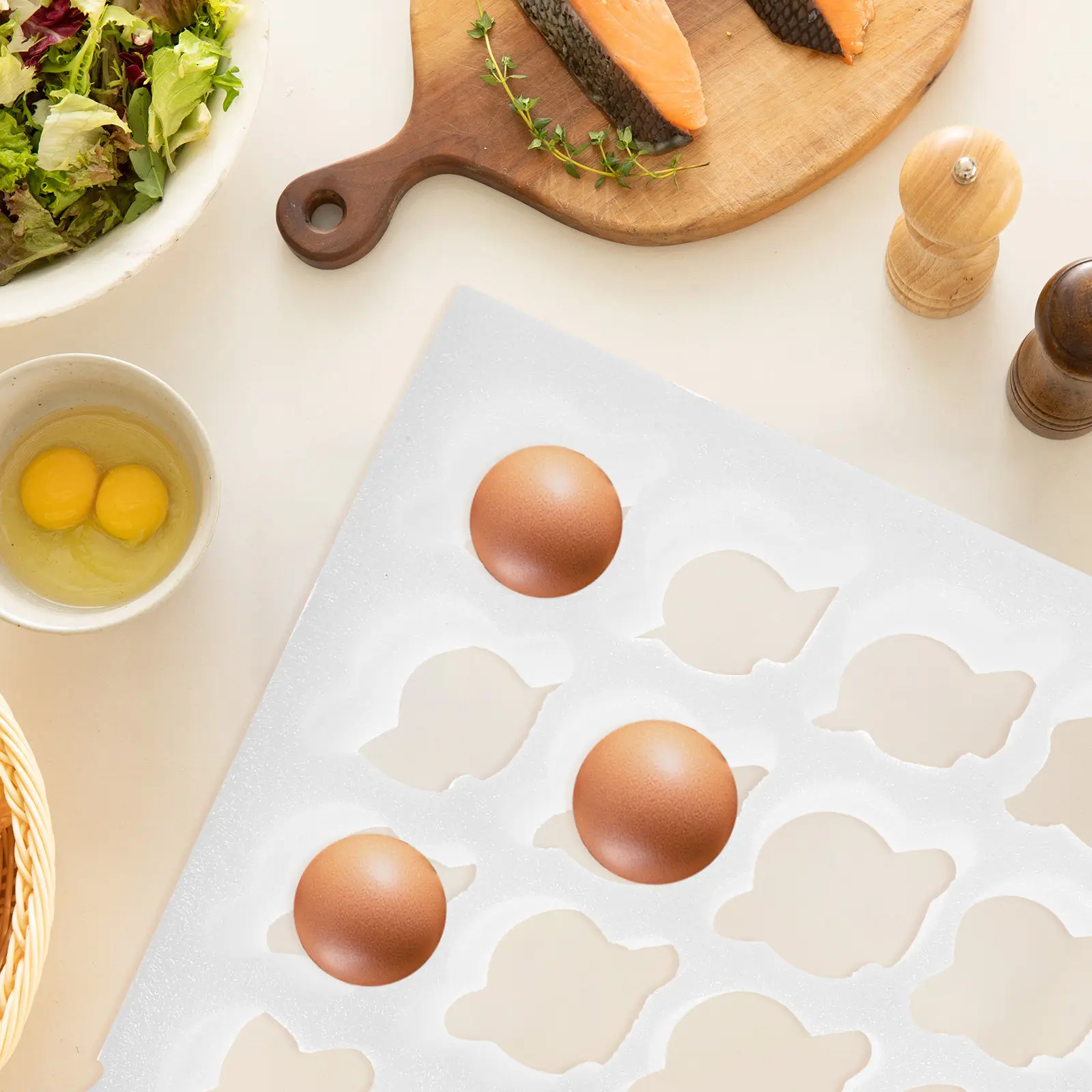 Egg Case Deviled Eggs Container Trays for Shipping Containers Holder Empty Chicken