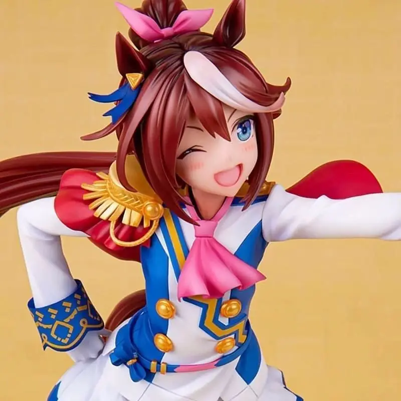 24Cm Anime Umamusume Pretty Derby Figure Tokai Teio Smiling and Waving Cute Pvc Action Figures Model Collectibles for Fans Gifts