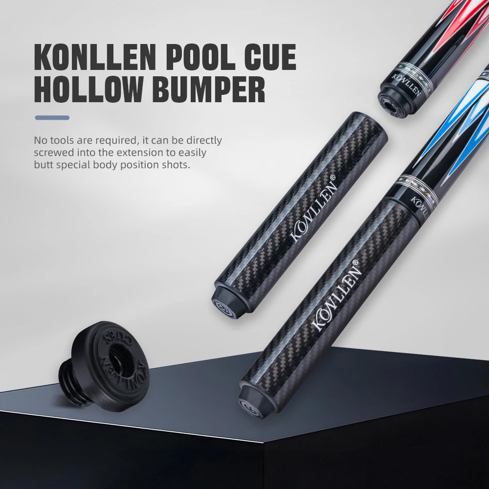 Оригинальный бампер для бильярдного кия Konllen имеет полый и прочный, подходит для бильярдных киев Konllen.