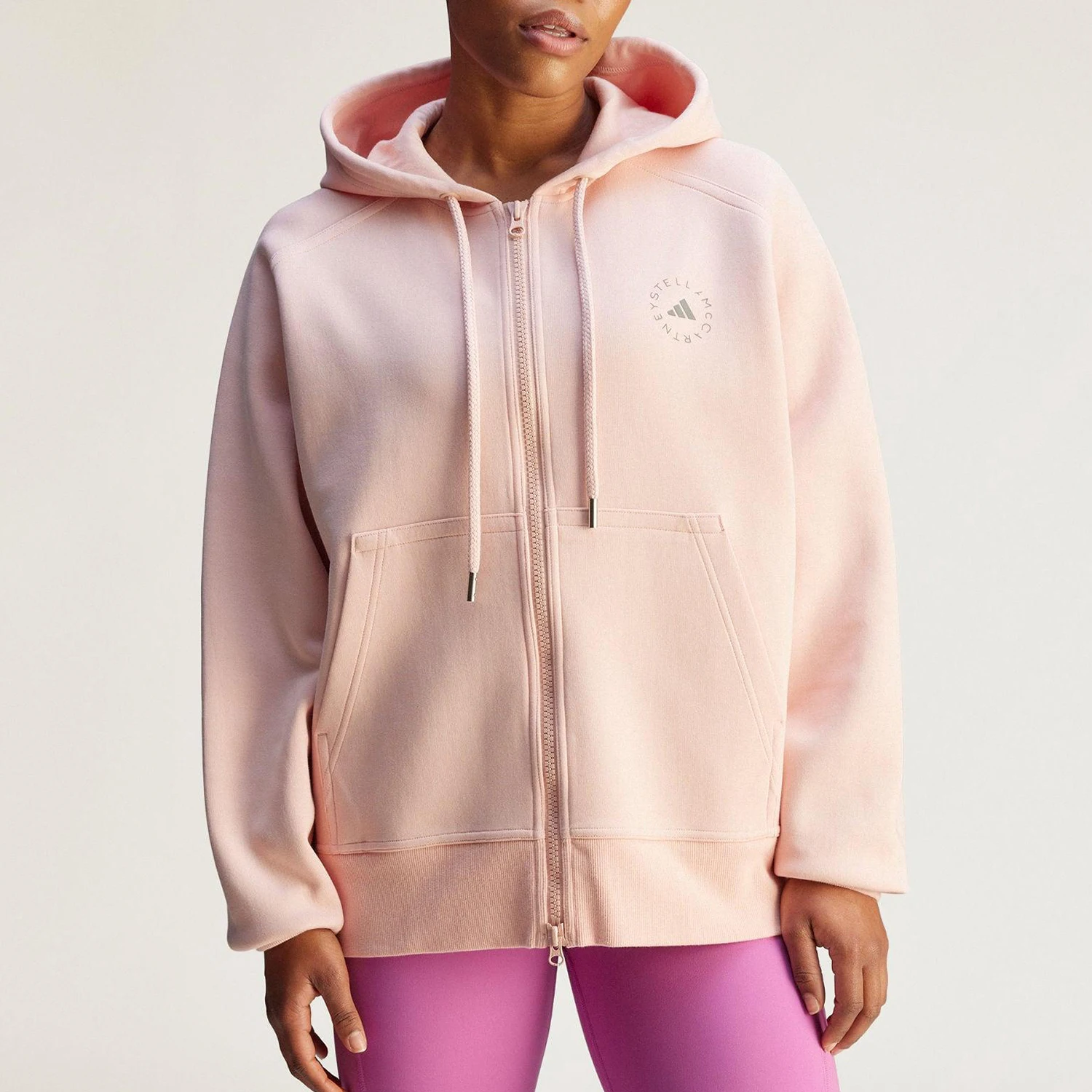 

Adidas genuine 2025 Spring New Women's Knit Hooded Loose Jacket JI5160