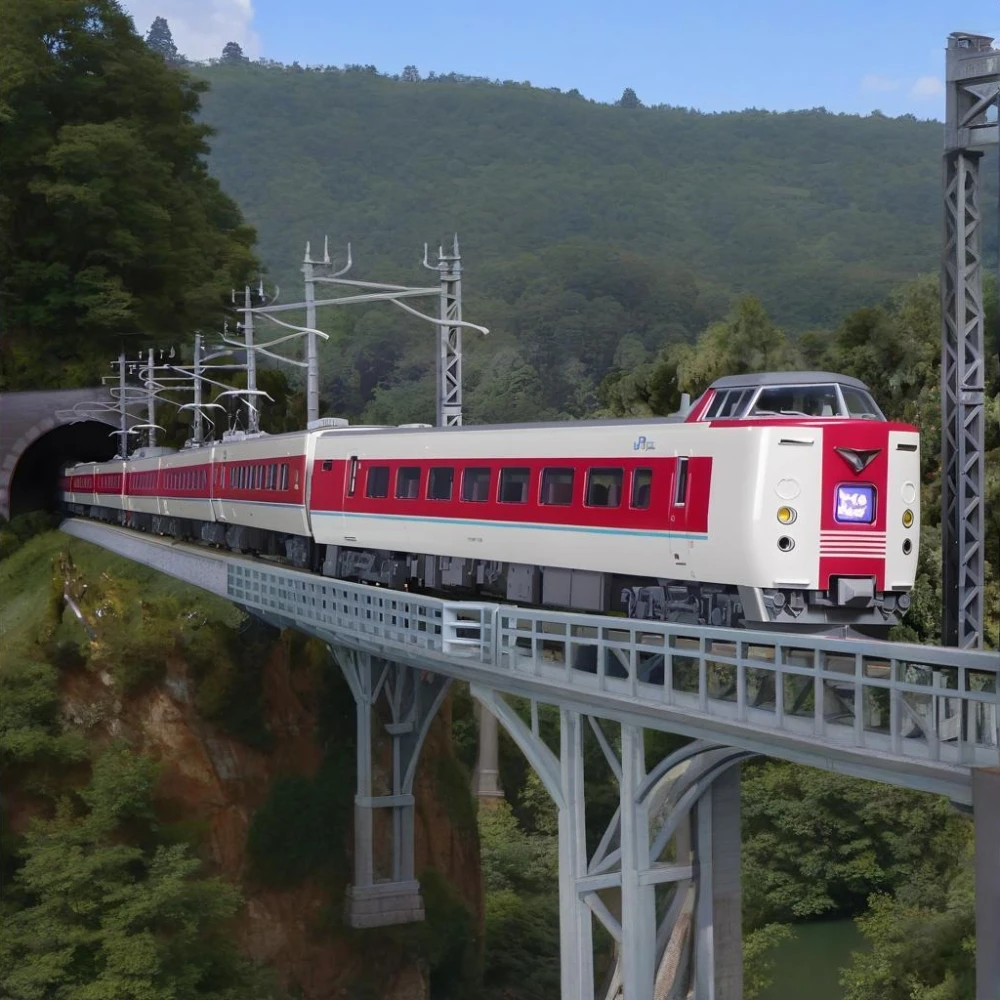 

KATO N-type 1/160 Train Model 10-1779 381 Series "Yutaka Yakumo" Limited Express Train 7-carriage Powered Train Set Boy Toy Gift