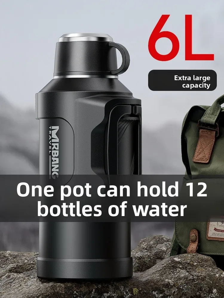 

Большая термокружка из нержавеющей стали на 36 унций для путешествий, чайник для мужчин, студентов, общежитий, поездок на природу