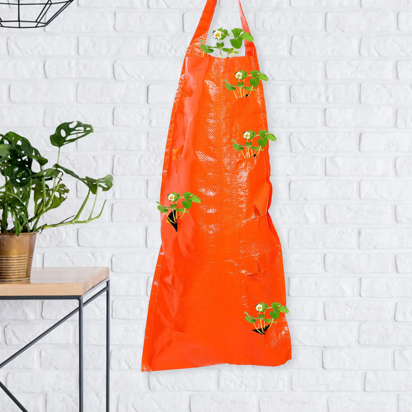 

Дышащий мешок-горшок для выращивания клубники для патио, сада, террасы, контейнер для растений, кашпо для клубники