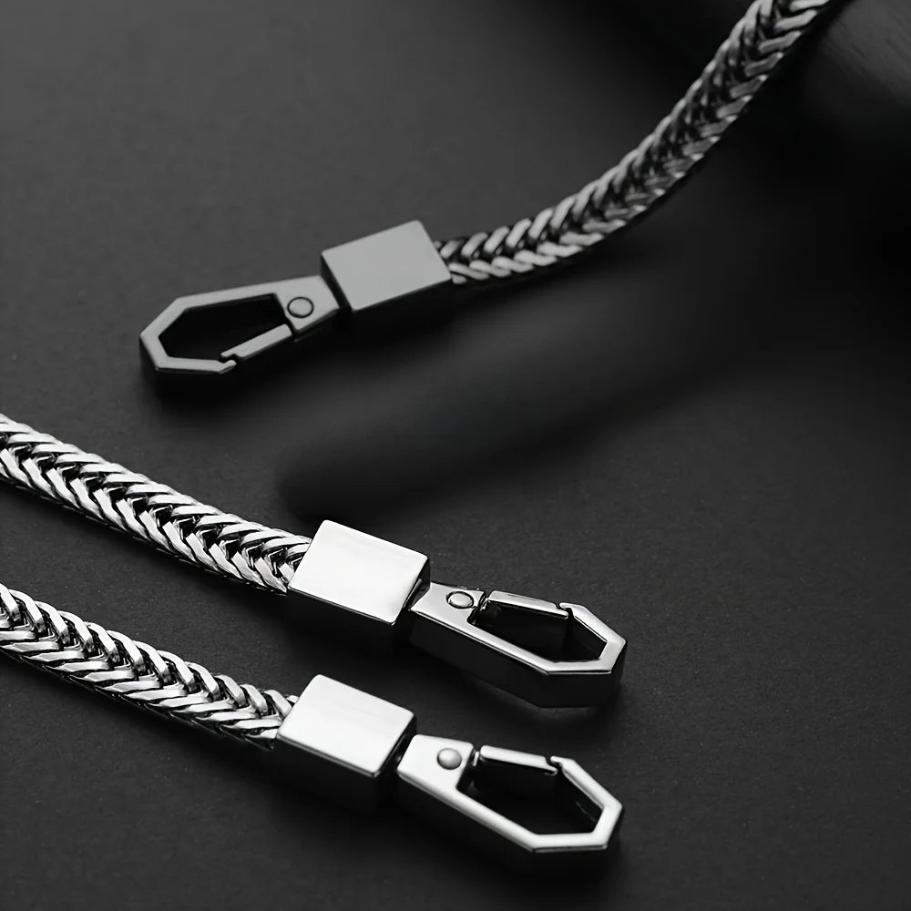 Durable Key Chains Long Metal Wallet Belt Rock Punk Trousers Hipster Pant Jean Keychain Clip Anti-lost Keyring for Men
