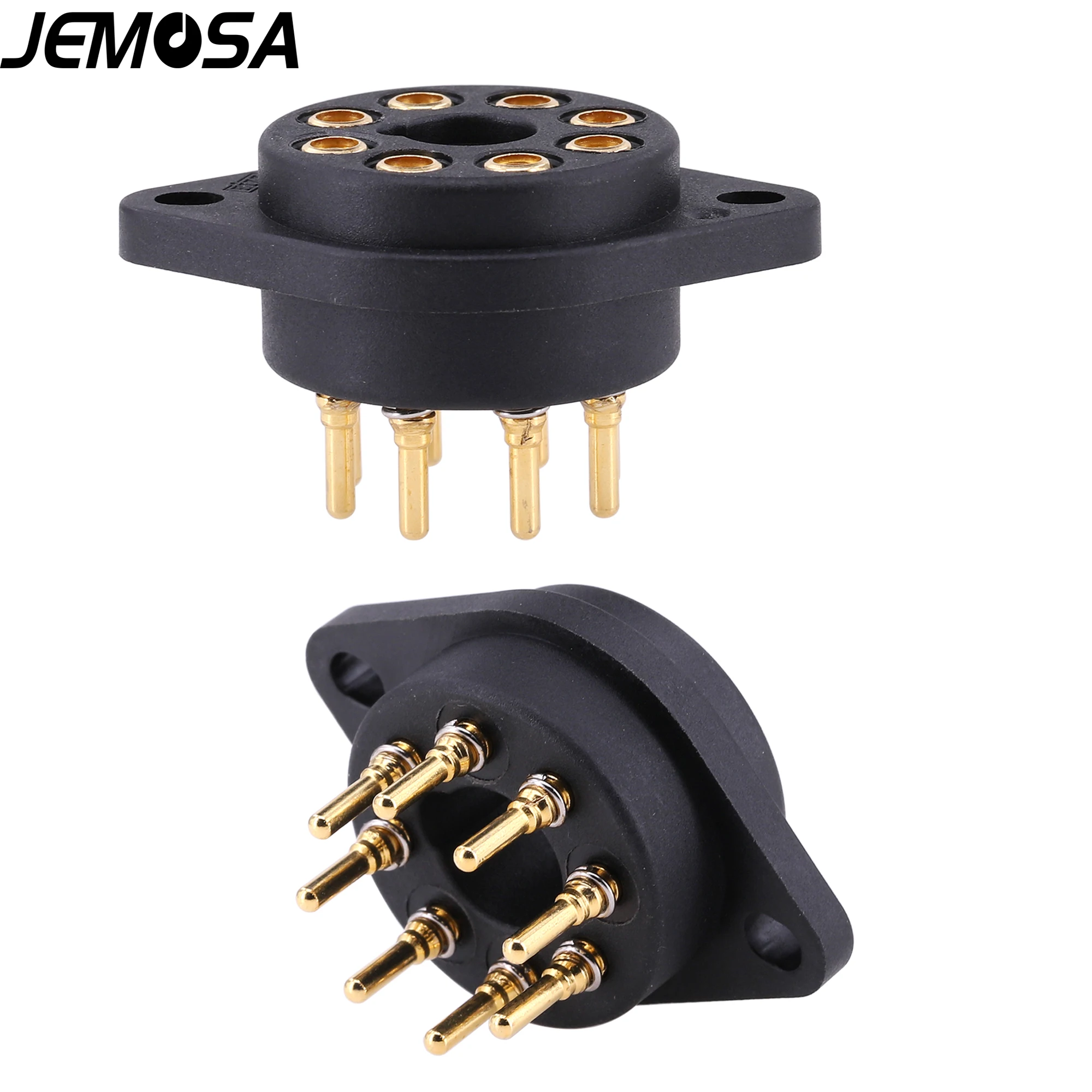 EIZZ-Base de tubo de poliimida de 2 piezas, 4 pines, 8 pines, 9 pines, para 2A3, 300B, KT88, 6SN7, 274B, 12AX7, ECC82, ECC83, amplificador de tubo de vacío