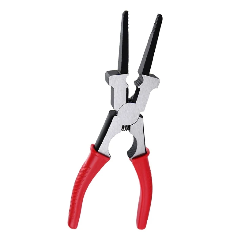 WCS-6PCS Welding Slag Removal Tool Set MIG Welding Pliers Set With Metal Plate Thickness Gauge Welding Gloves Wire Gauge