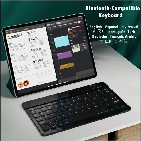 Clavier Wireless Azerty Francais Keyboard for Samsung Galaxy Tab S9 S8 S7 11'' Tablet Russian Spanish Hebrew Teclado Keyboard
