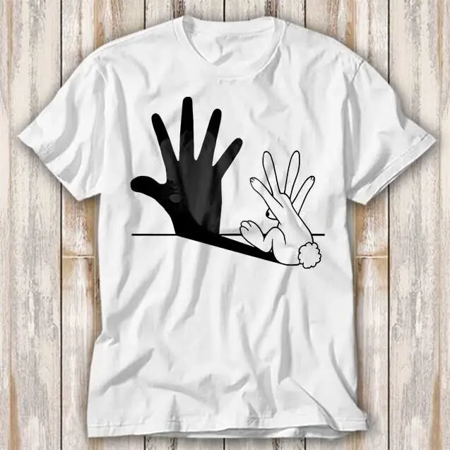 Rabbit Hand Shadow T Shirt Best Seller Top 4090