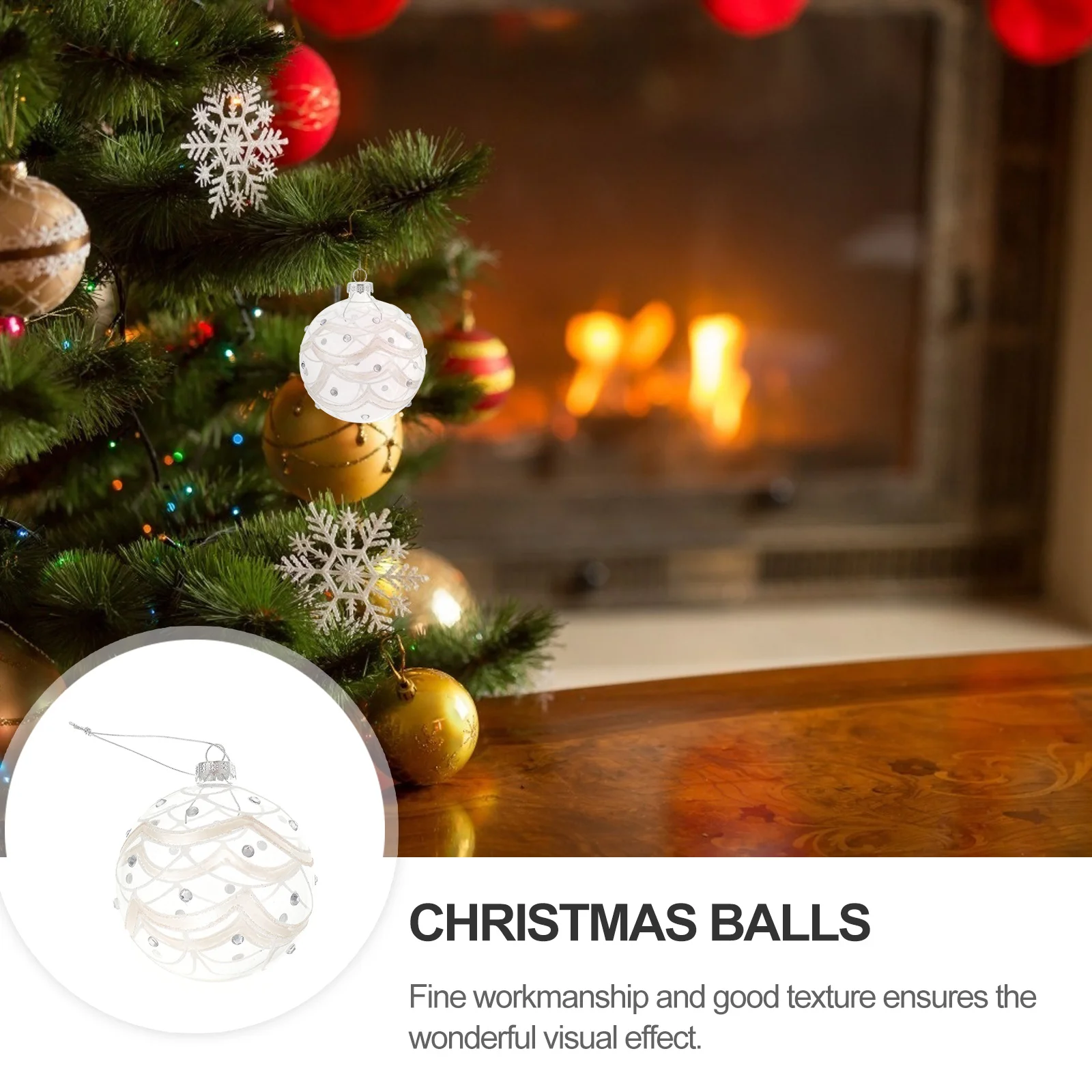 

1Pcs Christmas Balls Hanging Decor Exquisite Small Balls Pendant Xmas Tree Ornament Creative Hanging Adorn Festive Xmas Supply
