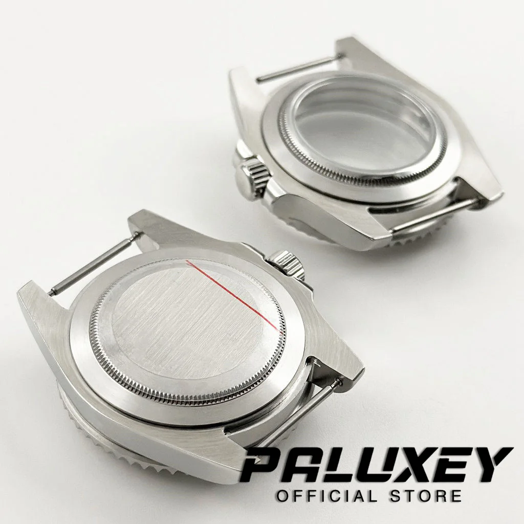 NH35 40 مللي متر إطار ريترو إدراج SUB GMT الحافة الياقوت كريستال ساعة القضية ل ​ NH34 NH35 NH36 NH38 ETA2824 حركة 28.5 ملم قرص