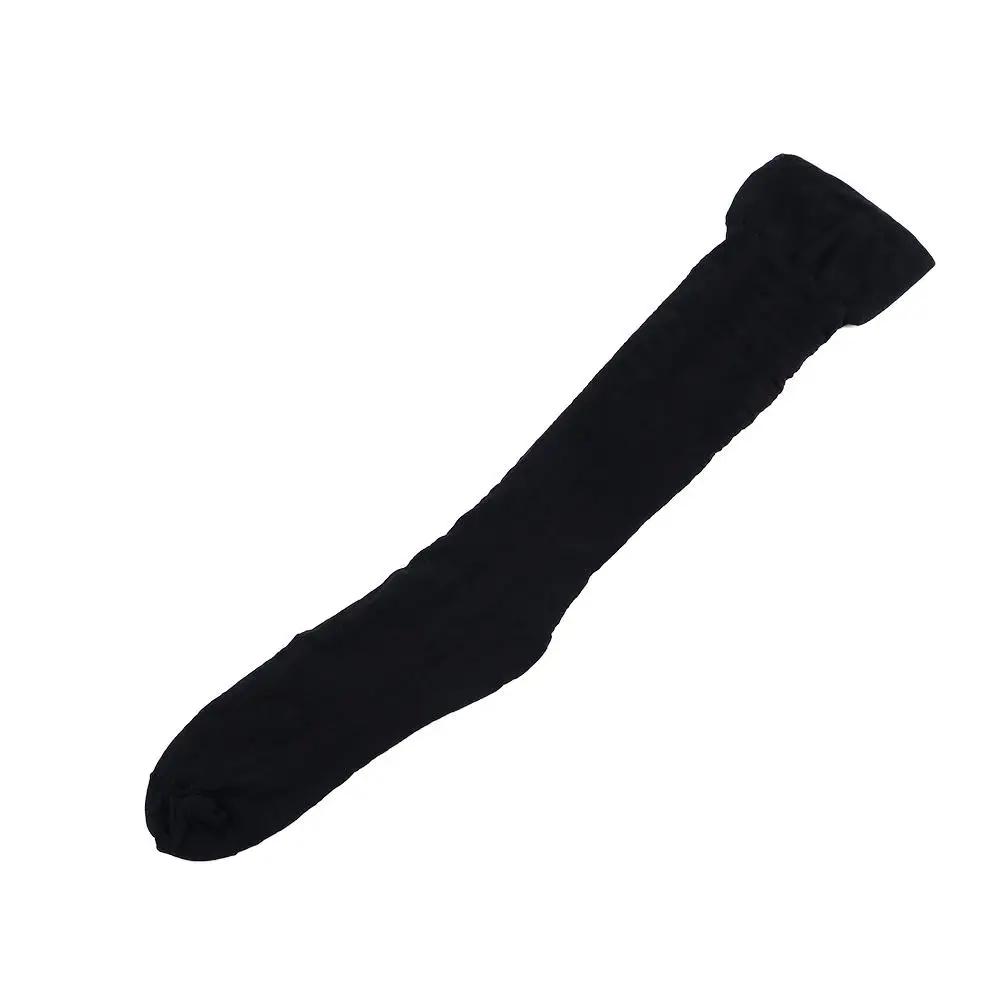 

Fashion Breathable Women Black Letter Print Gothic Nylon Silk Stockings Japanese Hosiery High Knee Socks