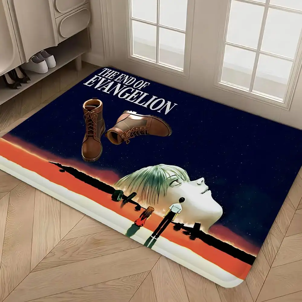 E-Evangelion Game Film Floor Carpet Nordic Style Home Doormat Bathroom-Toilet Mats Bedroom Hotel Decor Mat